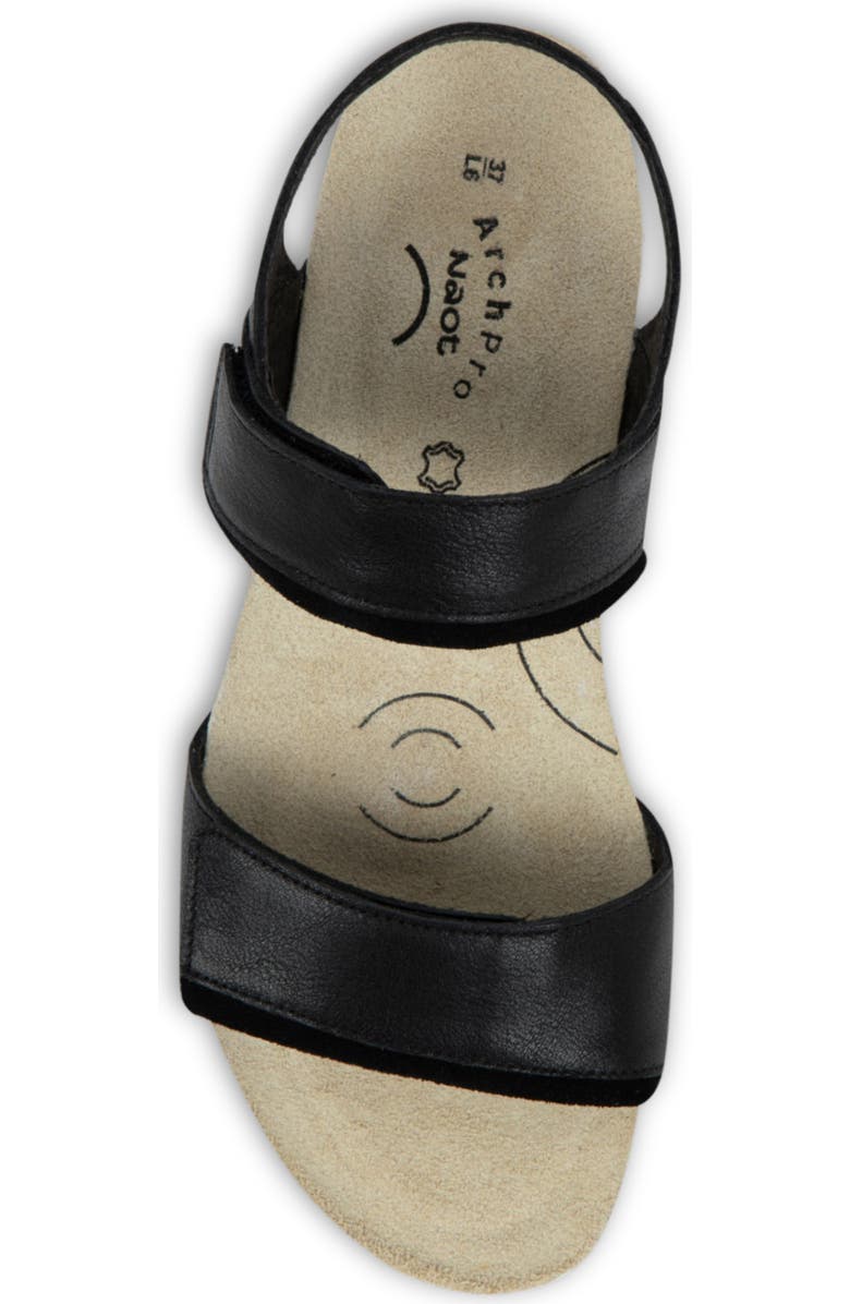 Naot Aisha Arch Pro Sandal, Alternate, color, Black Leather