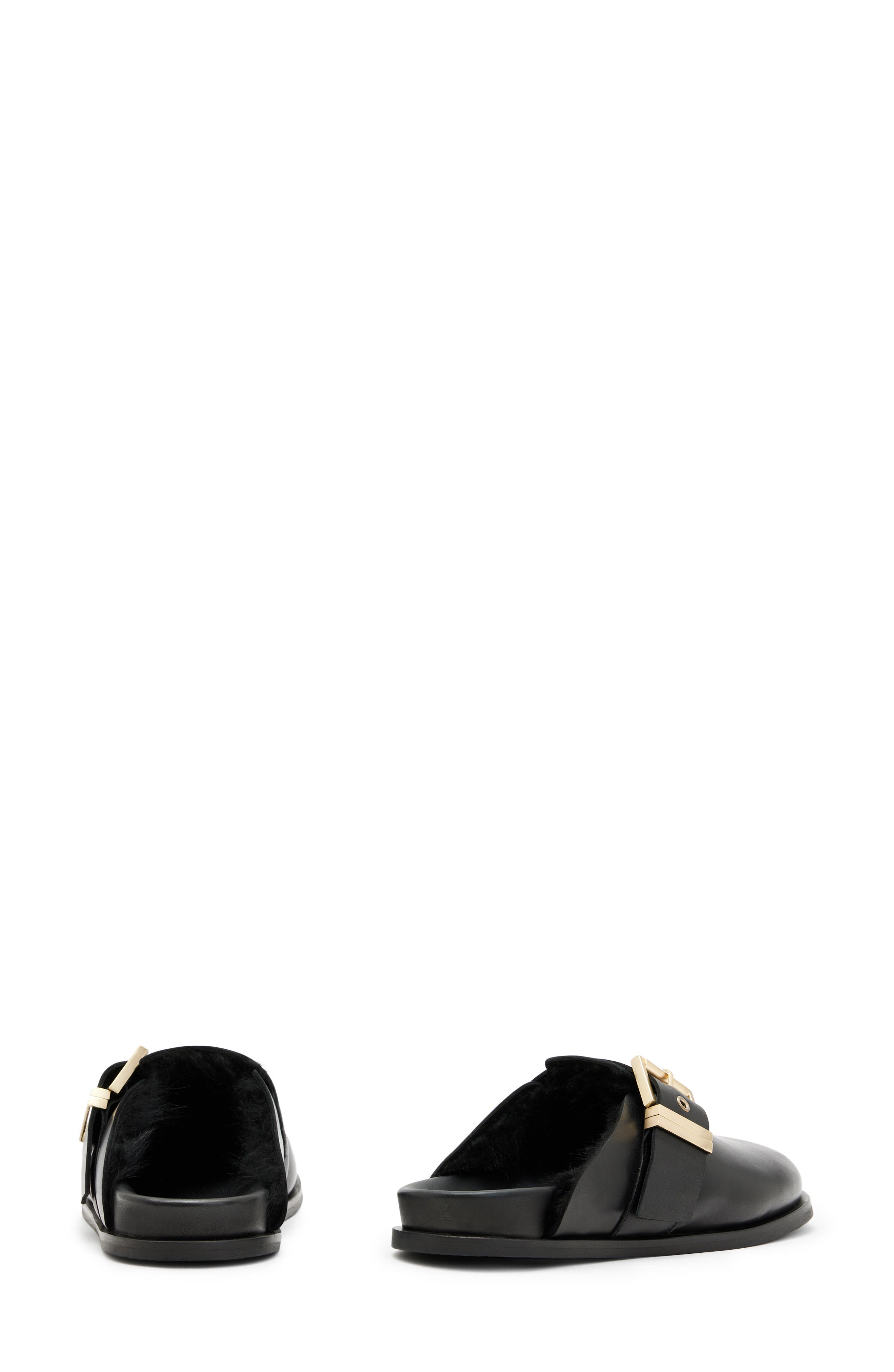 AllSaints Genuine Shearling Mule, Alternate, color, 