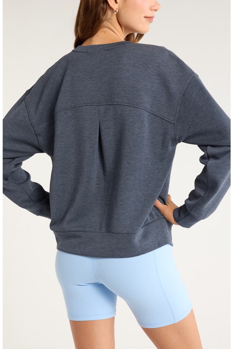 Soft Luxe Boxy Crew Sweatshirt, Alternate, color, NAVY ARMADA HEATHER