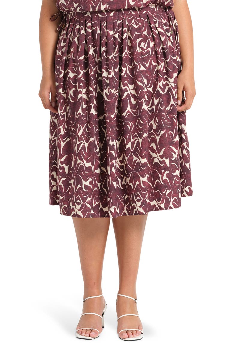 Brinley Print Skirt, Main, color, ORCHID