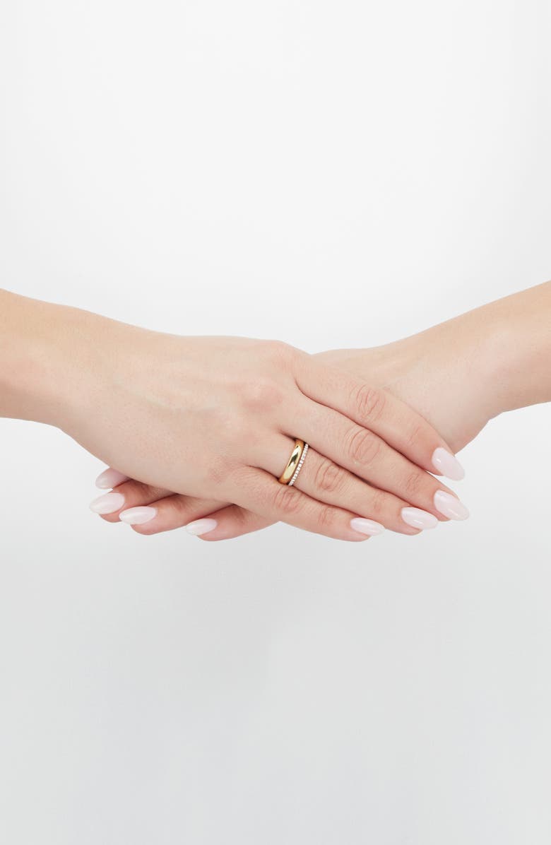 Frankie & Zoe Lab Grown Diamond Ring, Alternate, color, Yellow Gold