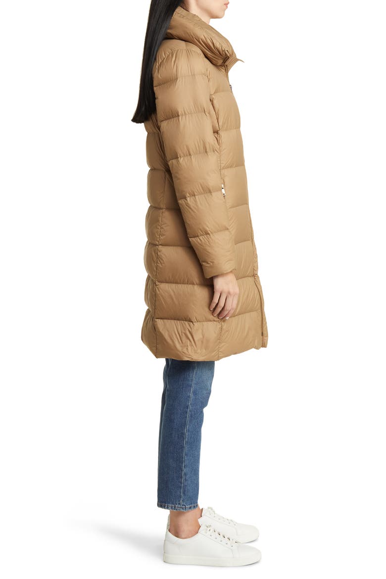 Hooded Down Puffer Coat, Alternate, color, CLASSIC CAMEL