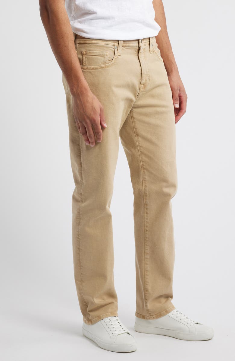 Nordstrom Straight Leg Stretch Cotton Jeans, Alternate, color, Tan Gmt Dyed