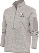 ANTIGUA Women's Antigua Oatmeal Kyle Busch Fortune Half-Zip Pullover Sweater