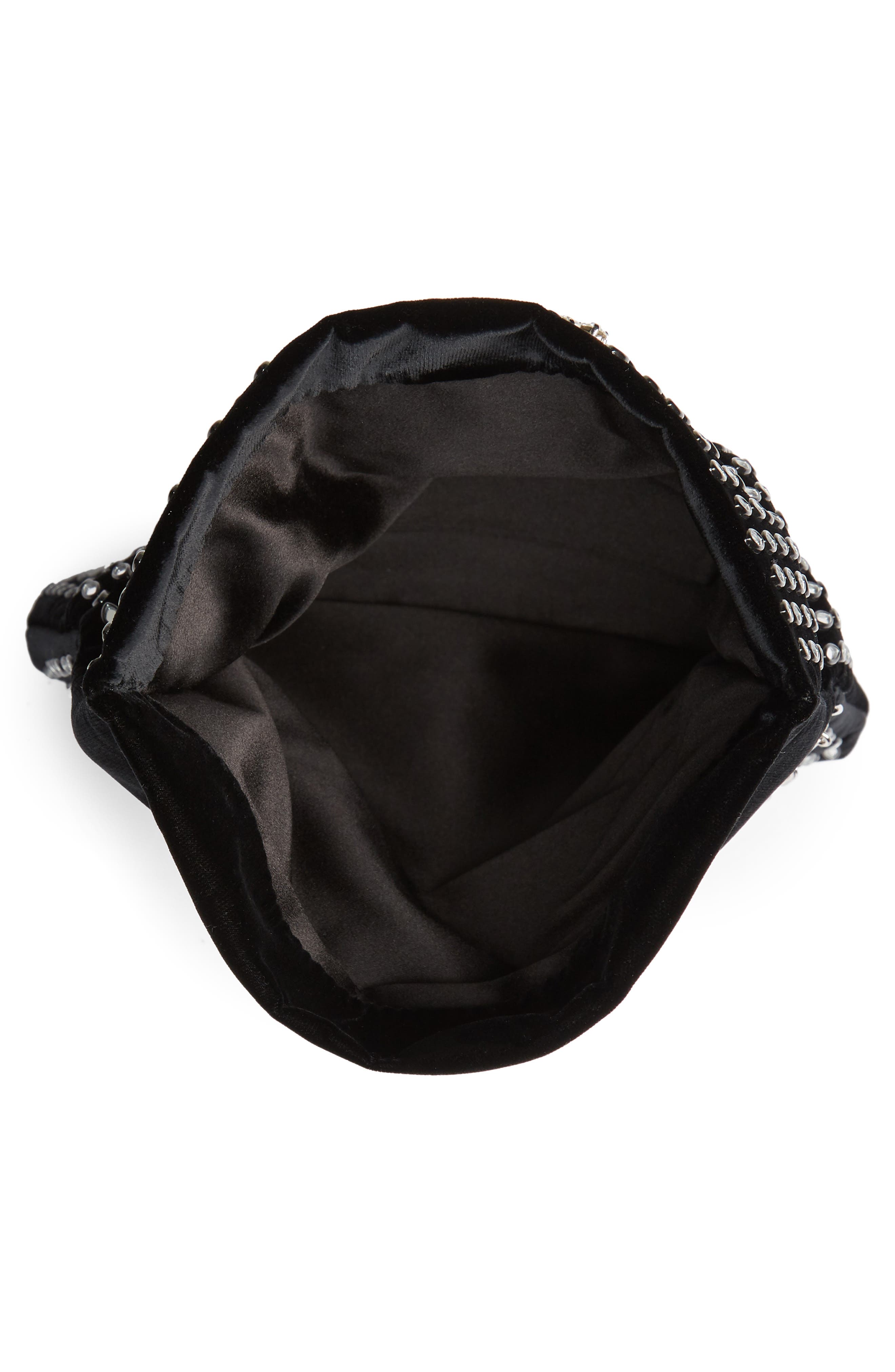 Jimmy Choo Titania Embellished Velvet Clutch, Alternate, color, 