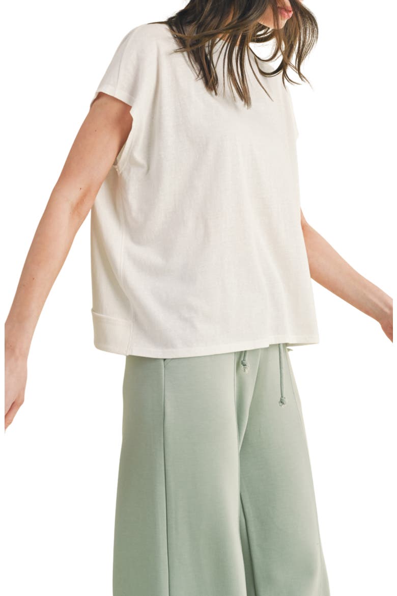 Open Back Cutout Knit Top, Alternate, color, OFF WHITE