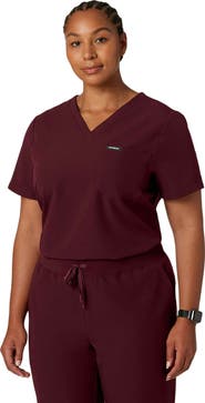 JAANUU Rhena Women's 1-Pocket Classic V-Neck Scrub Top