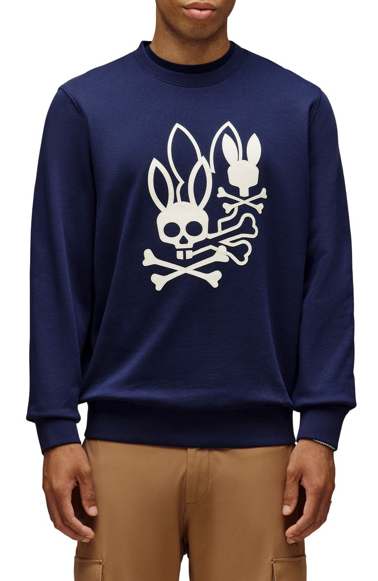 Psycho Bunny Aussie Appliqué Sweatshirt, Main, color,