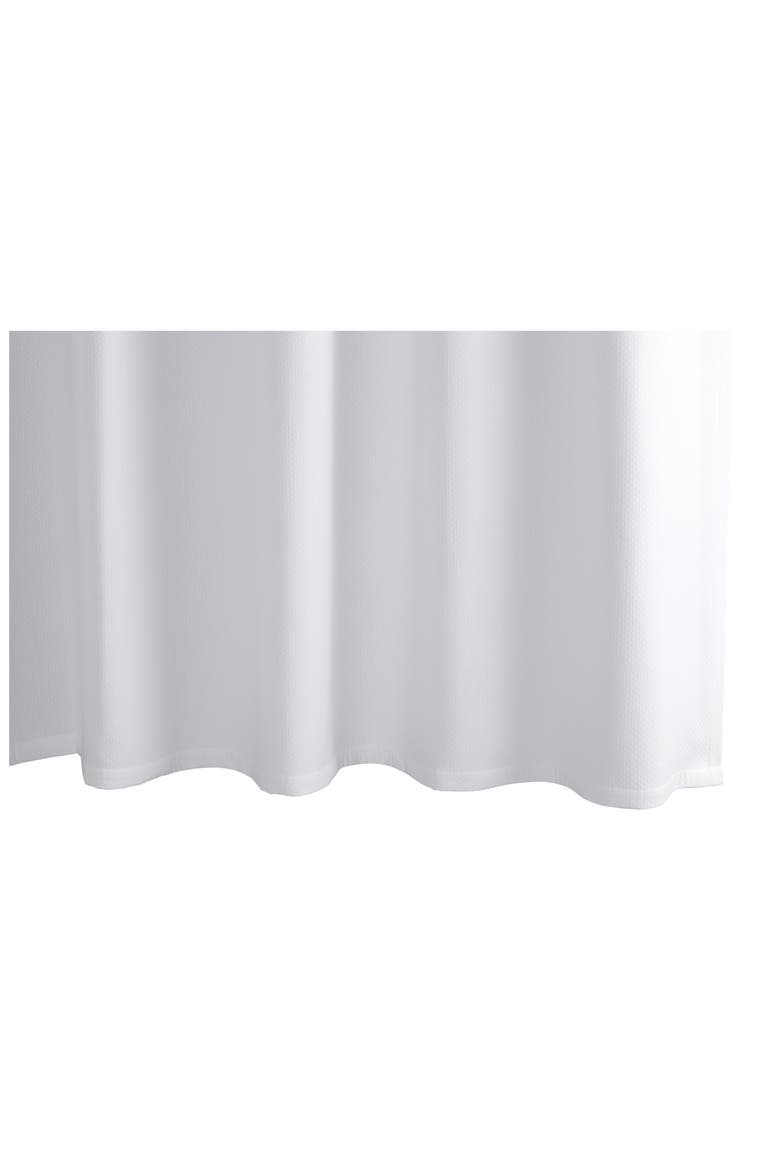 Diamond Piqué Shower Curtain, Main, color, WHITE