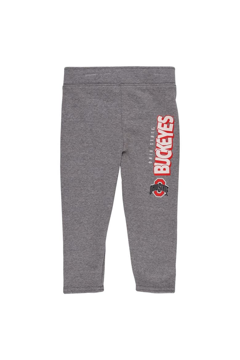 Girls Toddler Ohio State Buckeyes Clubhouse Pullover Hoodie and Legging Set, Alternate, color, Scarlet