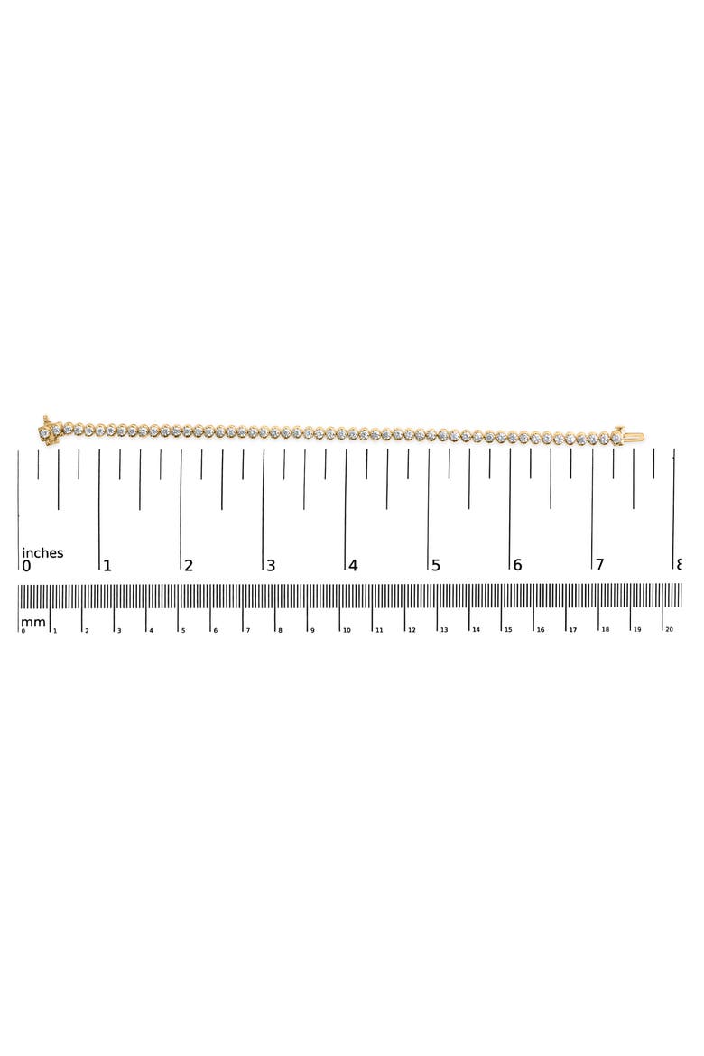 10K Yellow Gold 4.0 Cttw Lab Grown Diamond Tennis Bracelet, Alternate, color, Yellow Gold