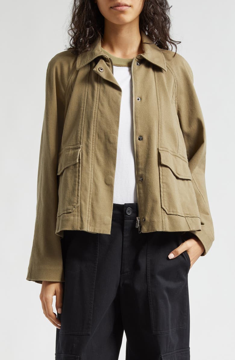 ATM Anthony Thomas Melillo Raglan Sleeve Cotton Blend Work Jacket, Main, color, 