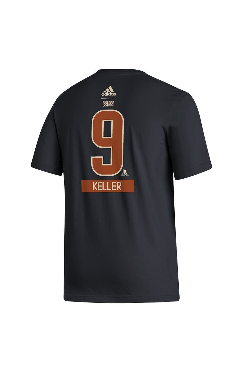 adidas Men's adidas Clayton Keller Black Arizona Coyotes Reverse Retro 2.0 Name & Number T-Shirt, Alternate, color, 
