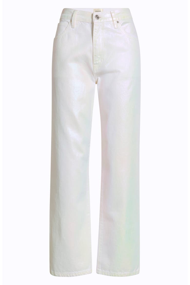 The Coated Hang Straight Leg Jeans, Alternate, color, PEARL
