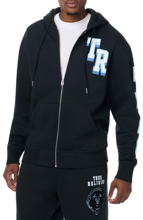 Overt Buddha Logo Full Zip Hoodie