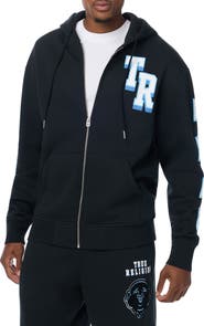 True Religion Overt Buddha Logo Full Zip Hoodie