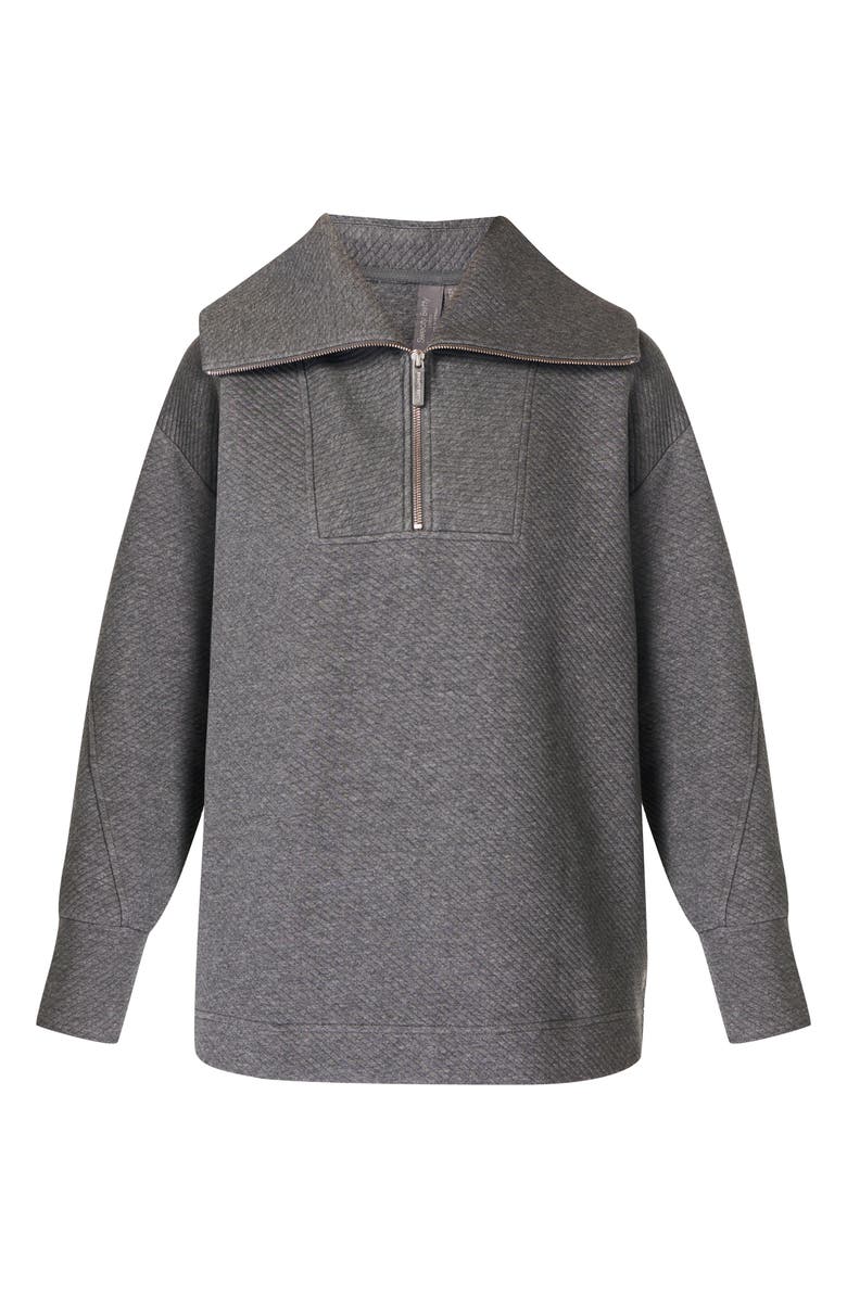 Sweaty Betty Radiant Half Zip Sweatshirt, Alternate, color, Charcoal G