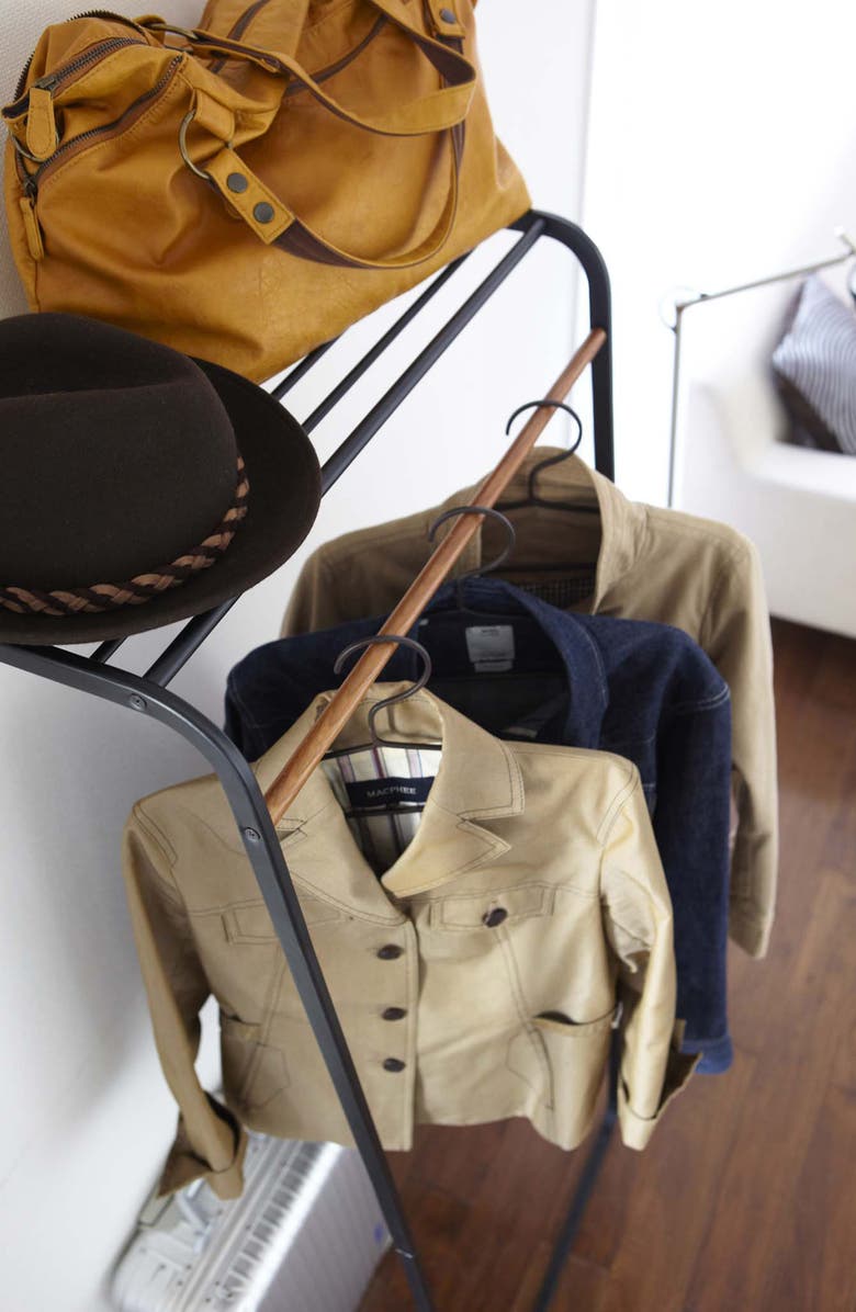 Yamazaki Leaning Shelf Coat Hanger, Alternate, color, 