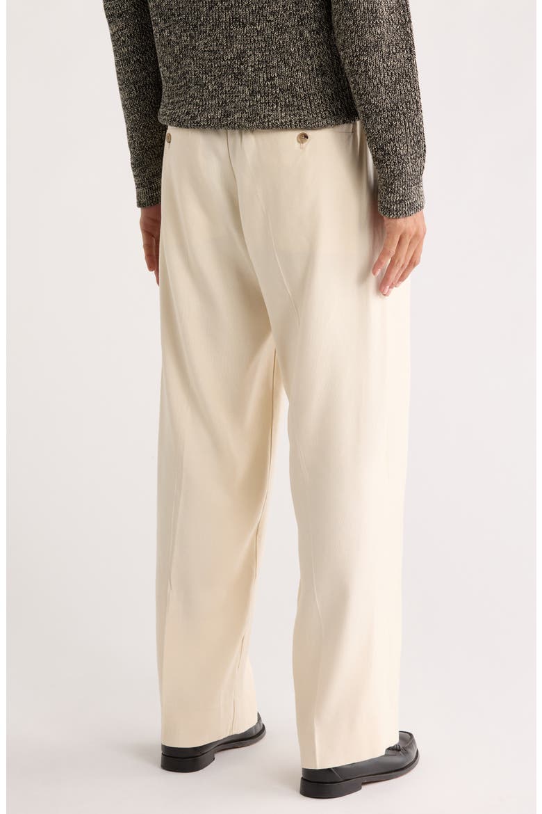 Kay Relaxed Fit Twill Trousers, Alternate, color, IVORY