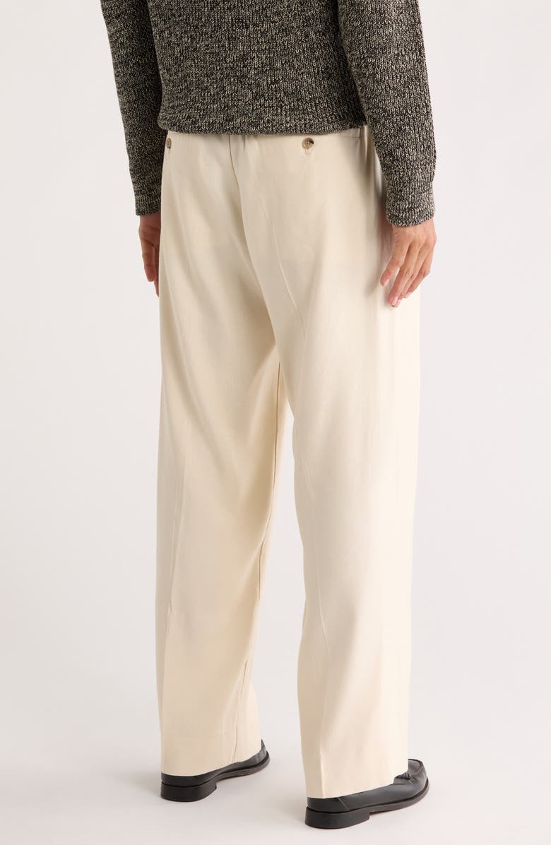 NN07 Kay Relaxed Fit Twill Trousers, Alternate, color, Ivory