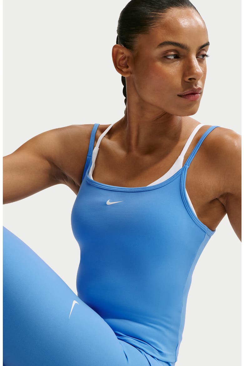 Dri-FIT Cami Tank Top, Alternate, color, UNIVERSITY BLUE/ WHITE