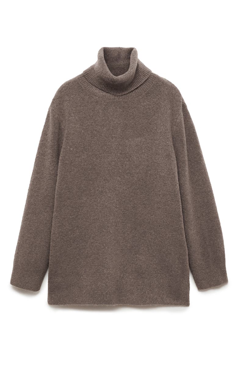MANGO Oversize Turtleneck Sweater, Main, color, 