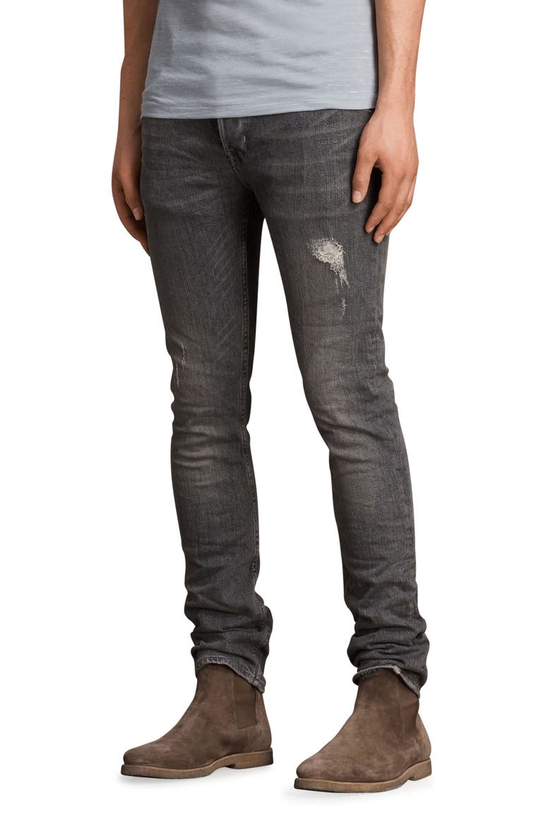 Raveline Skinny Fit Jeans, Alternate, color, GREY