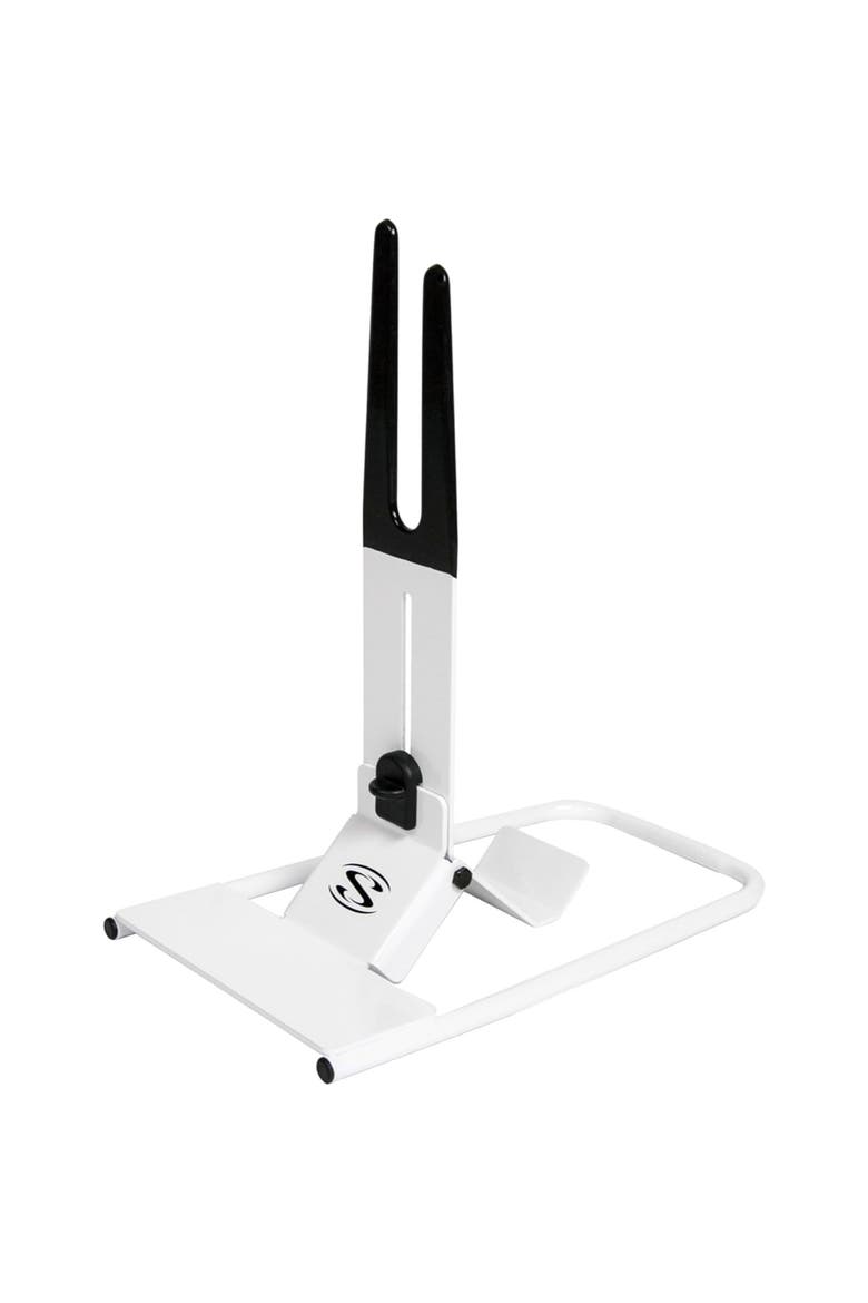 Indoor Bicycle Floor Stand with Steel Construction, Main, color, Black