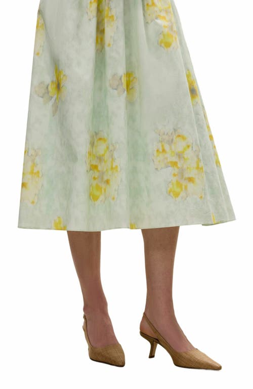 Rebecca Taylor Yara Poplin Midi Dress In Bluebell