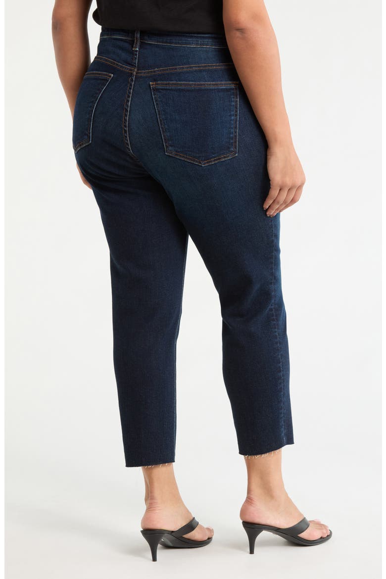 Rachael Fab Ab Raw Hem High Waist Crop Mom Jeans, Alternate, color, MENTOR
