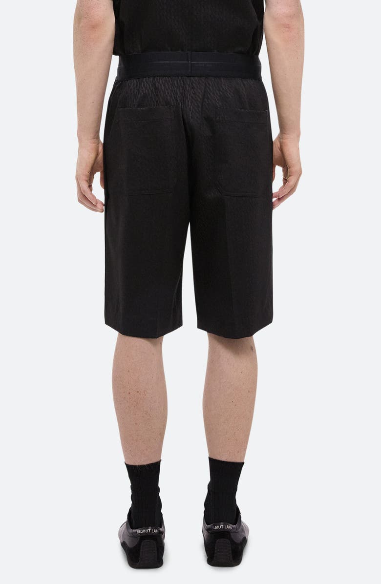 Helmut Lang Jacquard Satin Car Shorts, Alternate, color, 