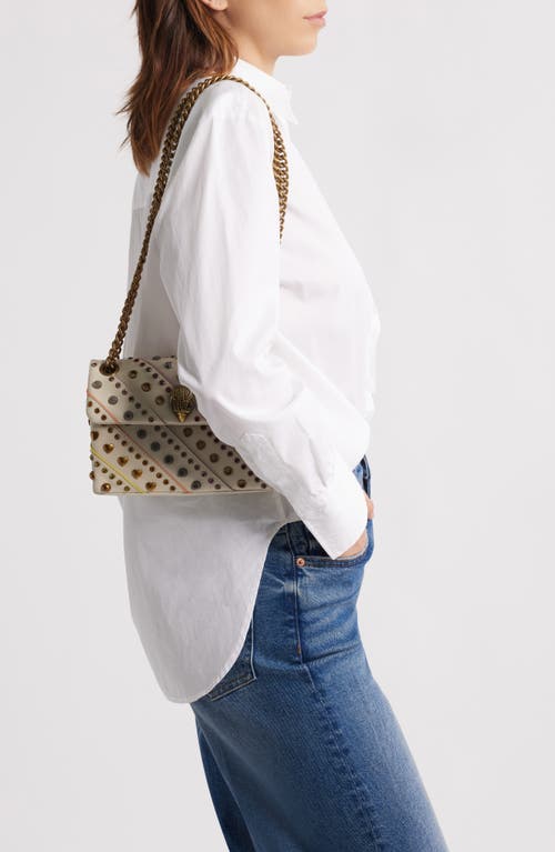 Kurt Geiger London Mini Kensington Leather Convertible Shoulder Bag In Brown