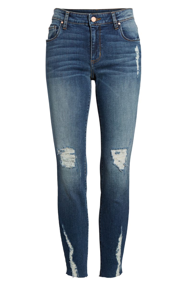 BP. Decon Distressed Skinny Jeans, Alternate, color, 