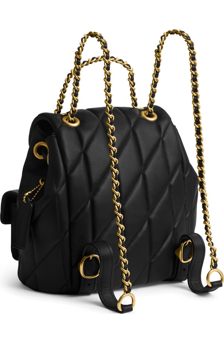 COACH Tabby Quilted Leather Backpack, Alternate, color,