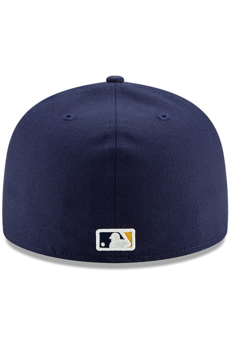 Men's New Era Gold Milwaukee Brewers 2024 Jackie Robinson Day 59FIFTY Fitted Hat, Alternate, color, Gold