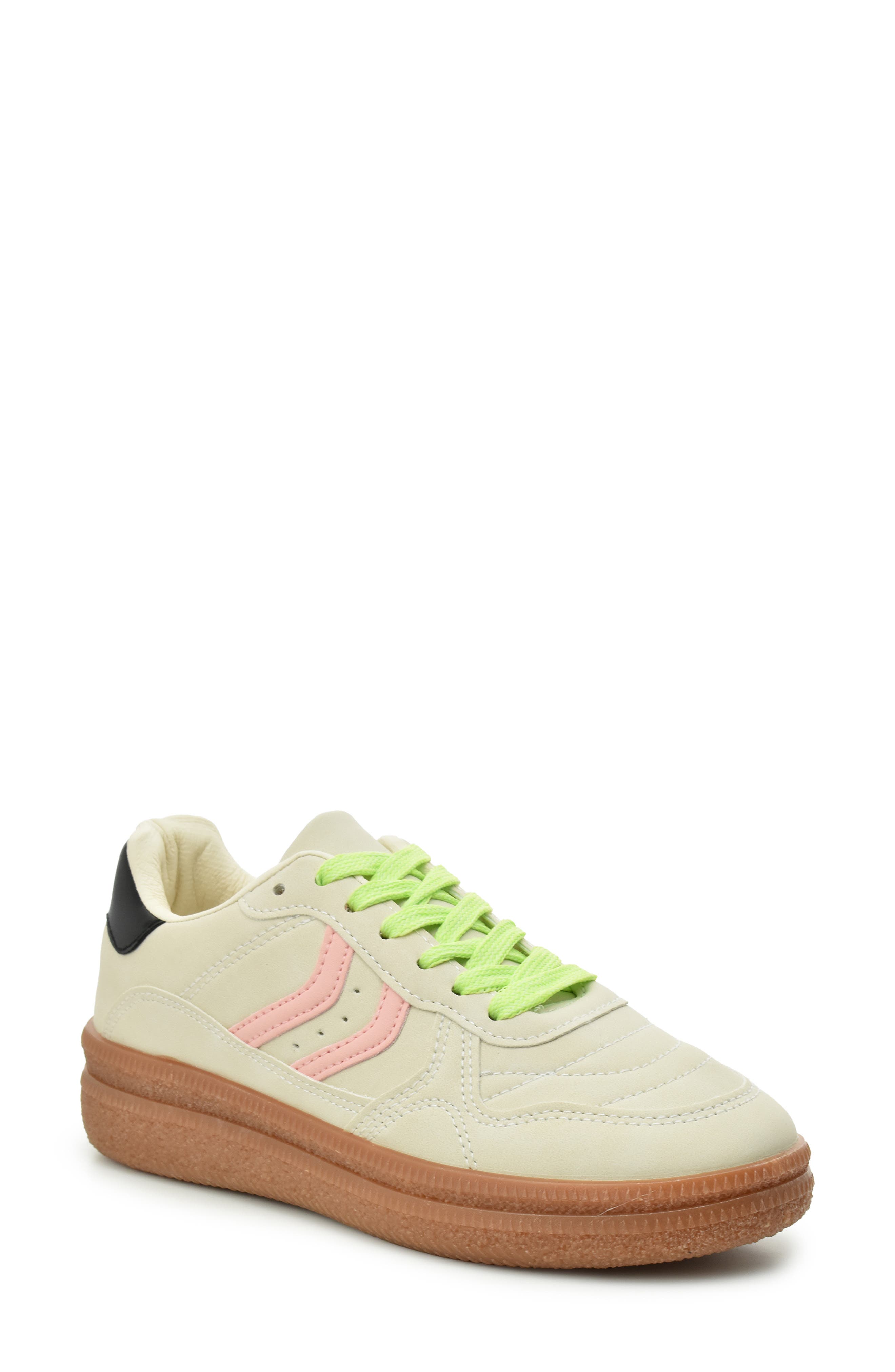 Nicole Miller Low Top Crepe Sole Sneaker