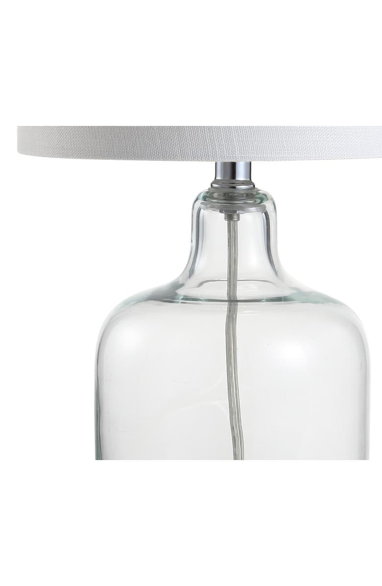 JONATHAN Y Gemma Glass Bell LED Table Lamp, Alternate, color, Clear