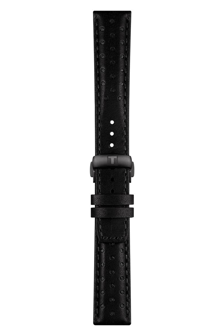 PRS 516 Leather Powermatic Leather Strap Watch, 42mm, Alternate, color, BLACK