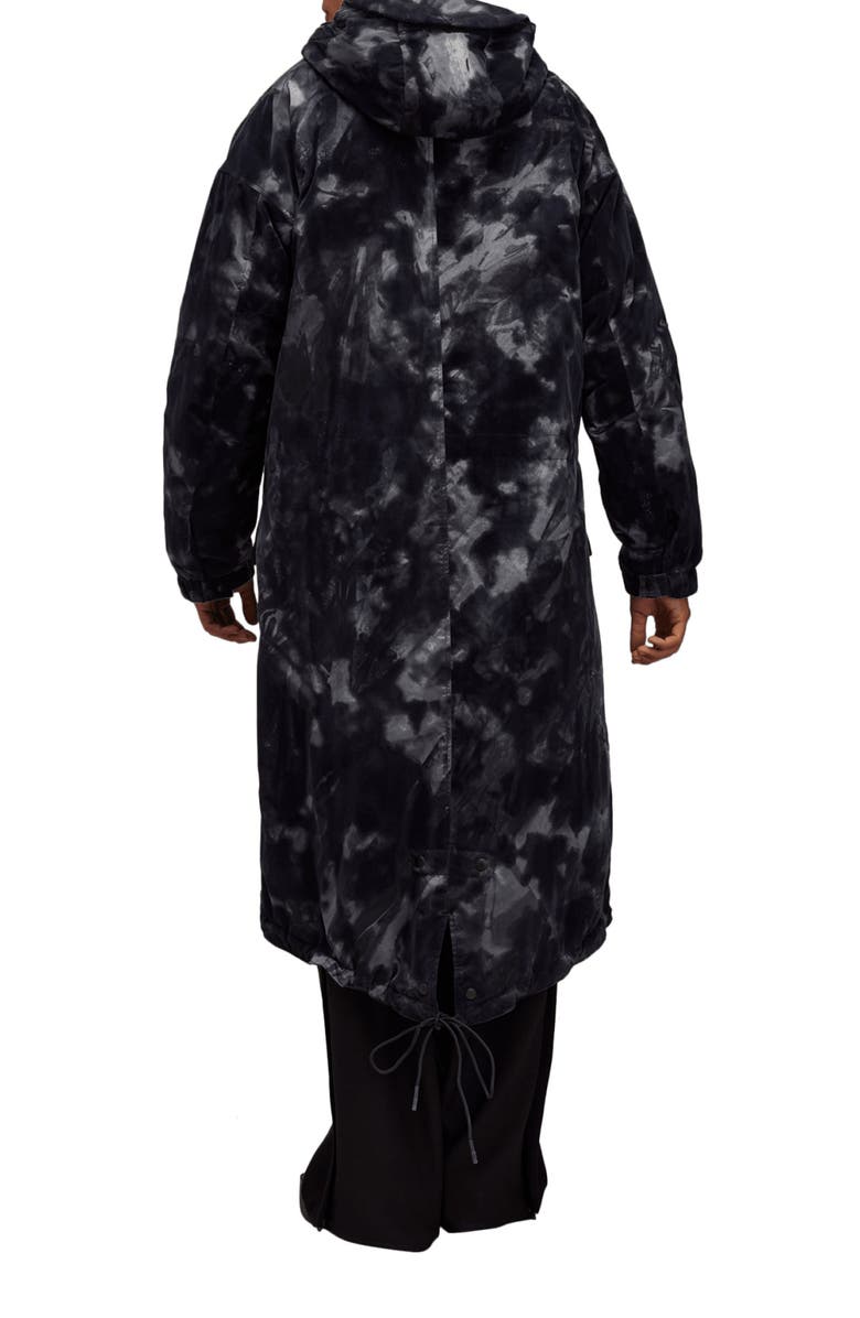 Y-3 Allover Print Padded Parka, Alternate, color,