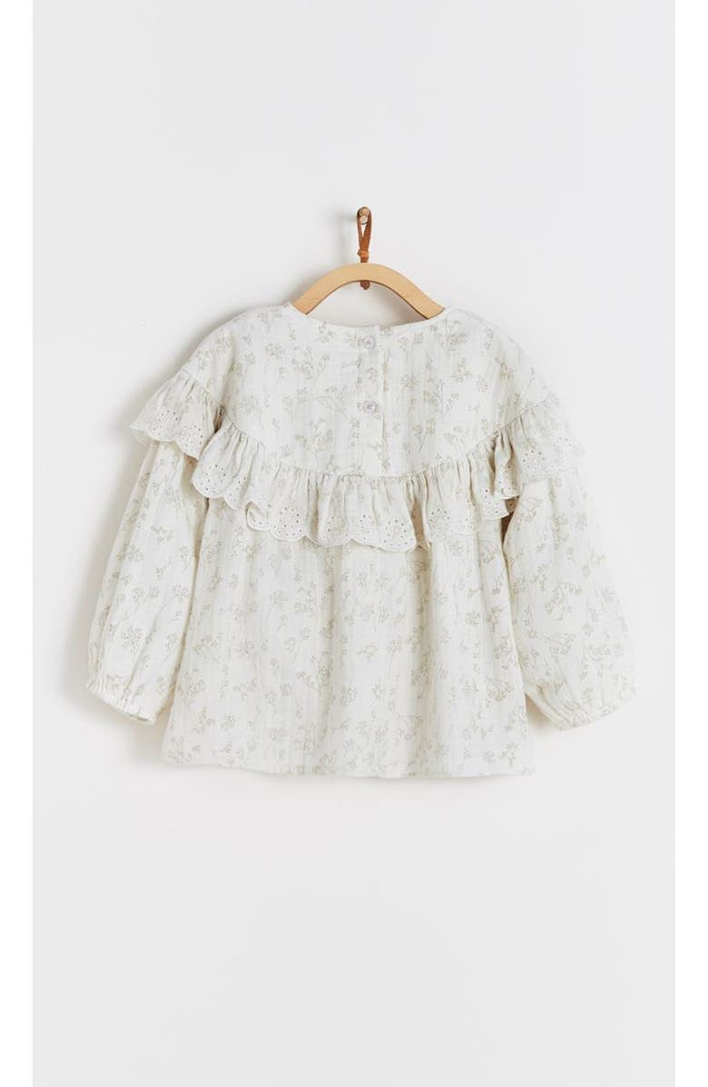 Babycottons Emily Long Sleeve Blouse for Little Kid, Alternate, color, Off White