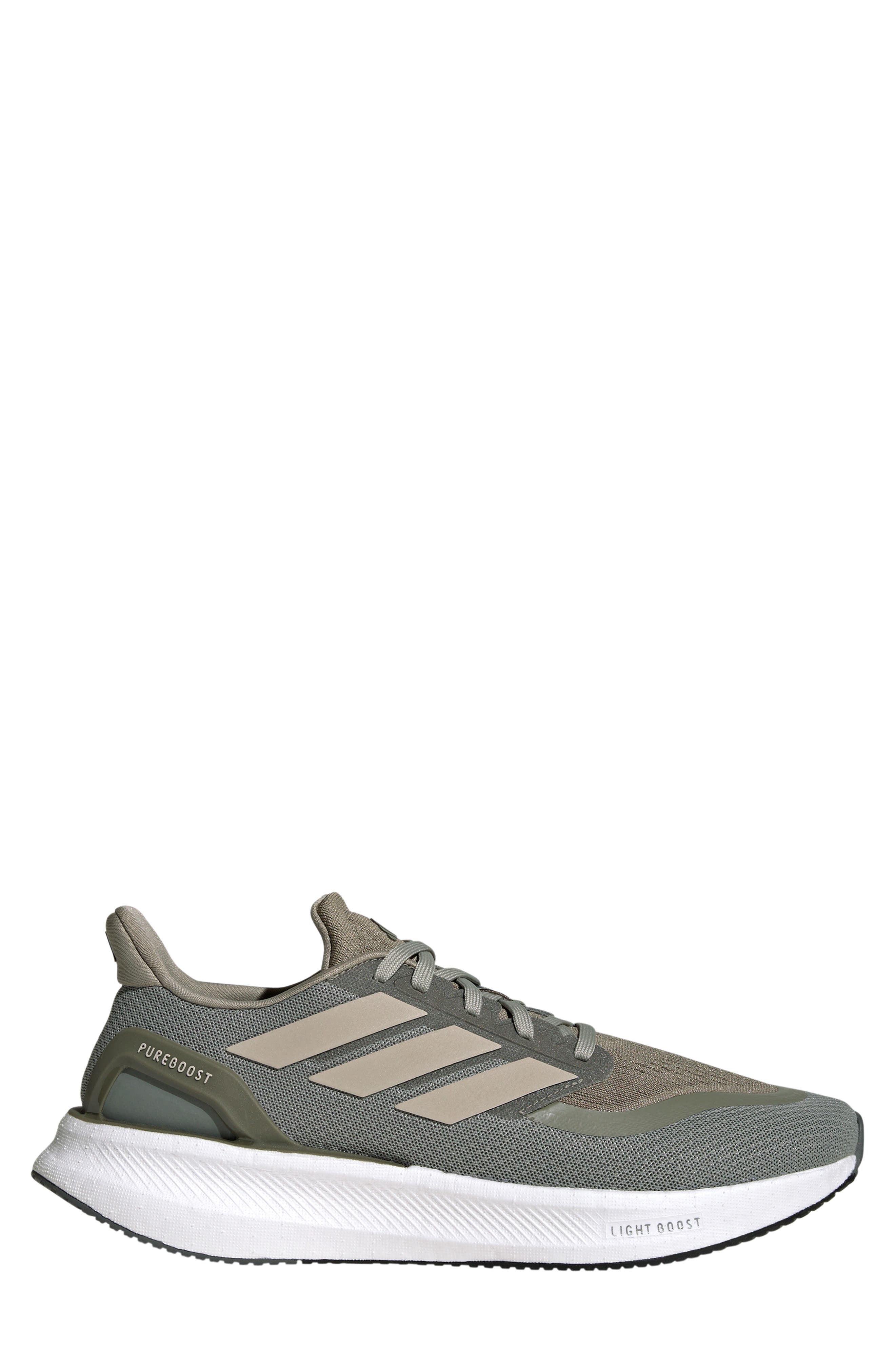 Pureboost 5 Running Shoe, Alternate, color, SILVER PEBBLE/BEIGE/OLIVE
