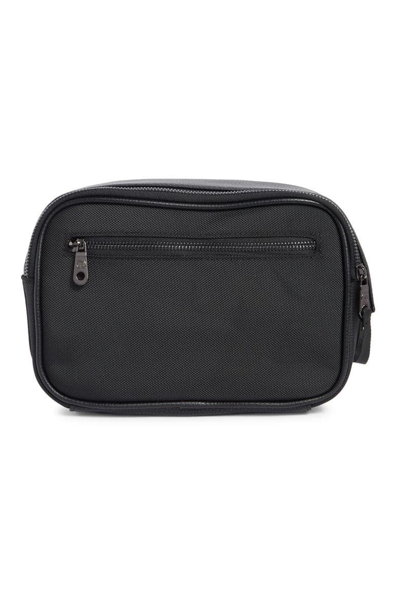 Lovey Double Zip Dopp Kit, Alternate, color, BLACK