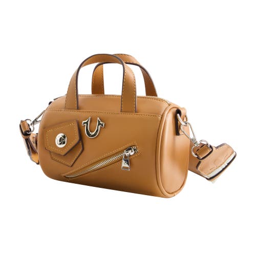 True Religion Zip Top Mini Duffle Handbag