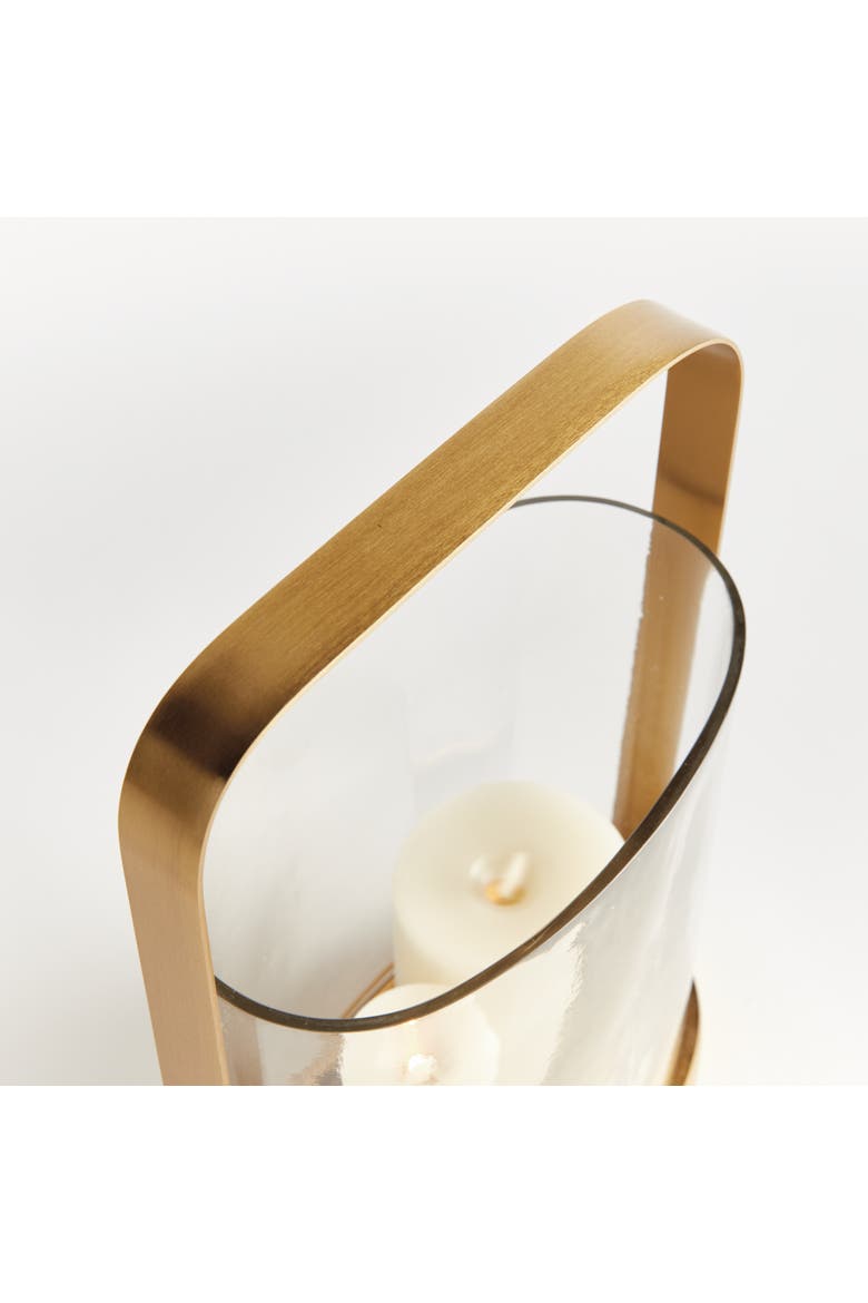 Aila Hurricane Candleholder, Alternate, color, Gold