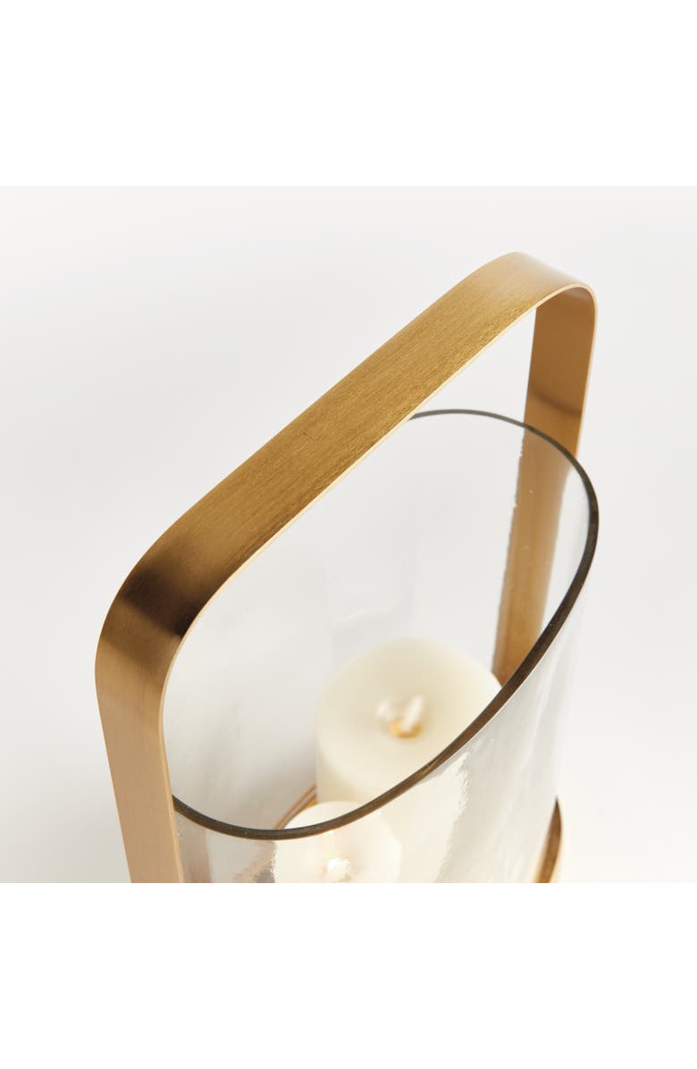 Napa Home & Garden Aila Hurricane Small - Gold Glass Candleholder, Alternate, color, 