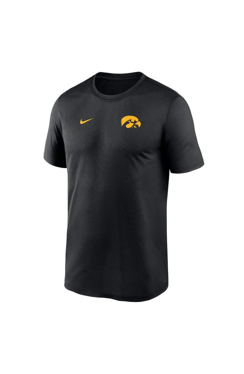 Nike Men's Nike Black Iowa Hawkeyes 2025 Sideline Small Logo Legend Performance T-Shirt, Alternate, color,