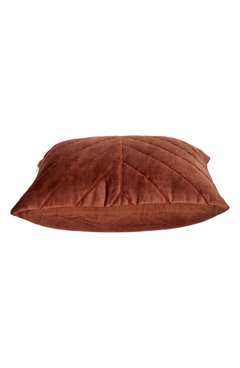 PARKLAND COLLECTION Tobyn Quilted Pillow, Alternate, color, Burnt Orange