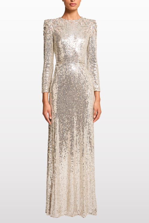 Jenny Packham Dulcet Sequin-embellished Dress In Pink