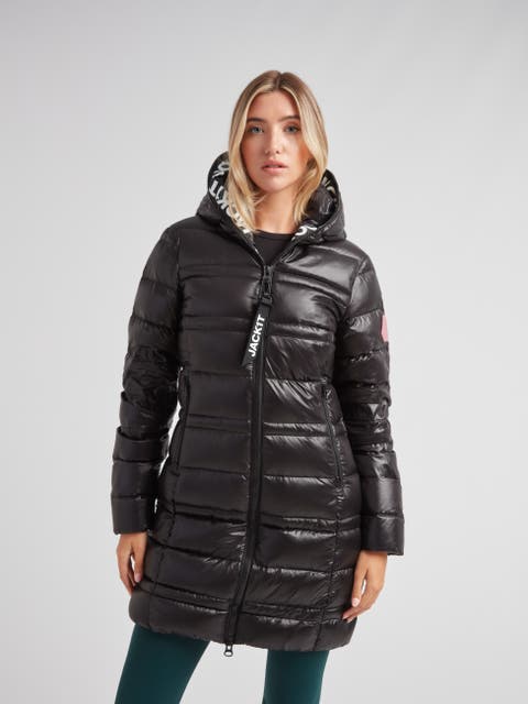 R4D Tramline Hooded Puffer Coat