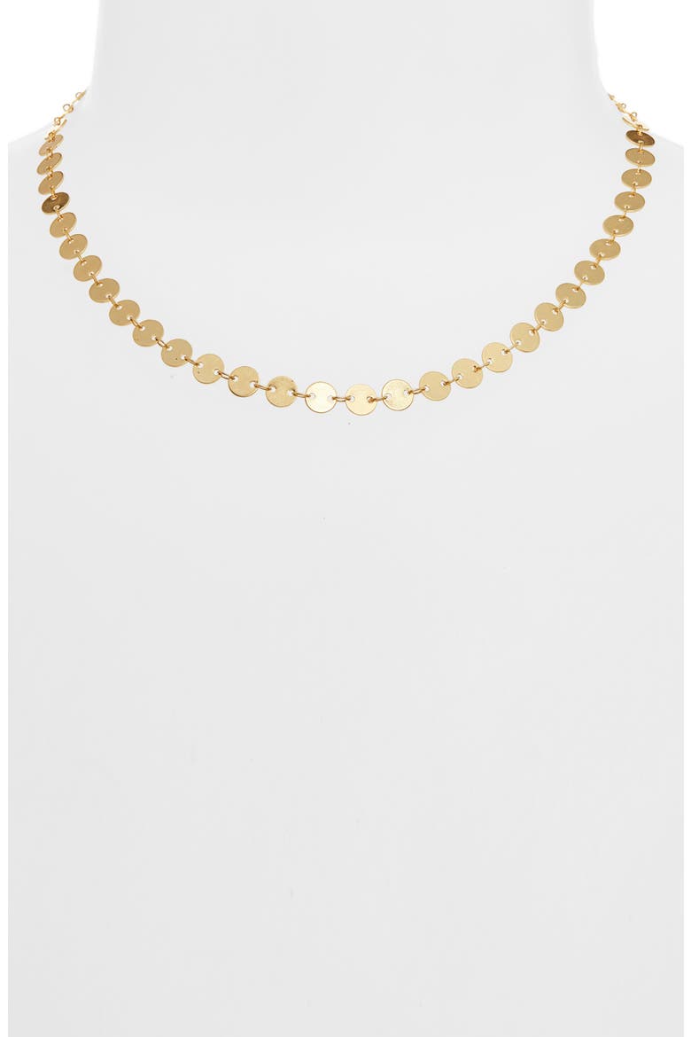 Disc Chain Necklace, Alternate, color, VINTAGE GOLD
